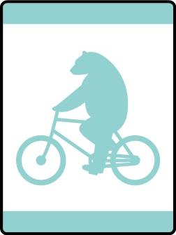 Bears on Bikes Bear adventure belt loop
